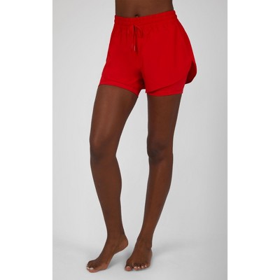 Womens red sale shorts target