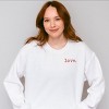 Simply Sage Market Embroidered Love Typewriter Mini Sweatshirt - 2 of 4