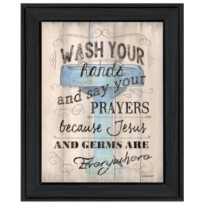 "Bathroom Humor" by Debbie DeWitt, Ready to Hang Framed Print, Black Frame - 1 of 1