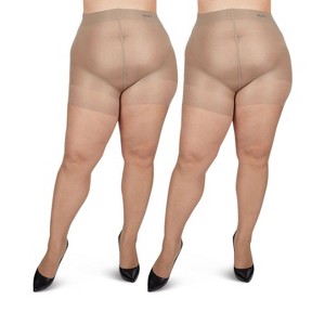 MeMoi 2 Pair Curvy Energizing Ct Pantyhose - 1 of 1