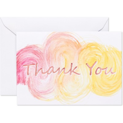 24ct Blank Cards With Envelopes Pink - Spritz™ : Target