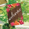 Welcome Floral Farmhouse Spring House Flag Roses Rustic 28" x 40" Briarwood Lane - 4 of 4