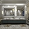 Apmir Super Bright Front & Back LED Lighted Anti-Fog Aluminum Alloy Framed Tempered Glass Bathroom/Vanity Mirror with ETL & 3-Year Warranty - 3 of 4