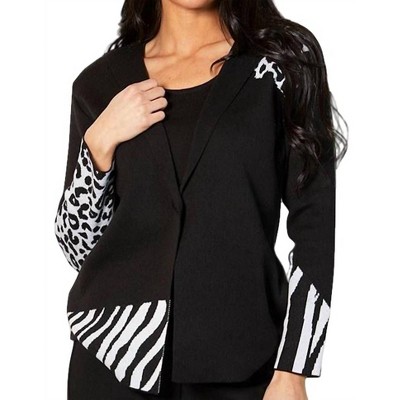 Women's Animal Print Blazer - Angel Apparel