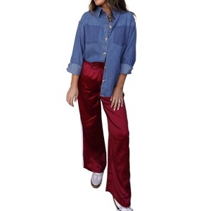 Women's Satin-effect Track Pant - Mimosa - 1 of 4