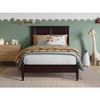 AFI Furnishings Charlotte Twin Solid Wood Low Profile Platform Bed in Espresso - 3 of 4