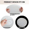 JDICTION 3-Piece Silicone Mold Set for DIY Epoxy Resin Coasters with Round Oval Hexagon, Trays, & Decorative Crafts - 3 of 4