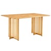 NicBex Dining Table Set for 4 Kitchen Table Ancient Solid Wood Dining Table Imitation Rattan Table Legs Simple Wood Chairs for Dining Room - 4 of 4