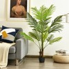 Costway 4.3Ft Artificial Phoenix Palm Tree Plant for Indoor Home Office Store - 2 of 4