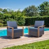 Buenhomino Outdoor Deep Seat Cushion Set 24 x 22 x 6 Inch - 2 Set - 3 of 4