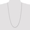 Black Bow Jewelry 2.25mm, 14k White Gold, Handmade Solid Rope Chain Necklace - 2 of 4
