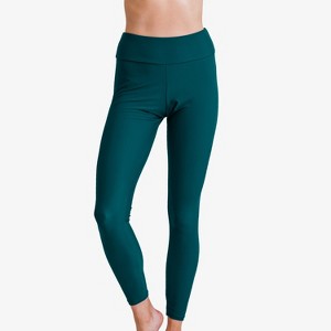 Calypsa Women's Chlorine Resistant Long Swim Leggings - 1 of 4