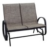 Courtyard Casual Santa Fe 4 pc Loveseat Glider Set with Reclining Sling Chairs  Includes One Loveseat Glider, Two Sling Chairs and One Coffee Table - 4 of 4