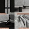 JOYRACER 100" 6 Seat Convertible U Shaped Sectional Sofa Bed with Storage Ottomans, Couch with Reversible Chaise, Sleeper Sofa for Living Room - 3 of 4