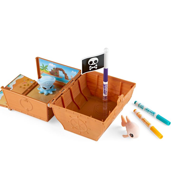 Crayola Scribble Scrubbie Ocean Pets Glow Treasure Chest Activity Kit, 3 of 6