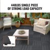 VEVOR Interlocking Deck Tiles, 36 Pack,11.6"x11.6" 36 sq. ft Plastic Waterproof Outdoor Flooring All Weather Use, Patio Floor Decking Covering Tiles - 4 of 4