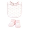 Hudson Baby Infant Girl Cotton Bib and Sock Set, Mommys Little Girl, One Size - 4 of 4