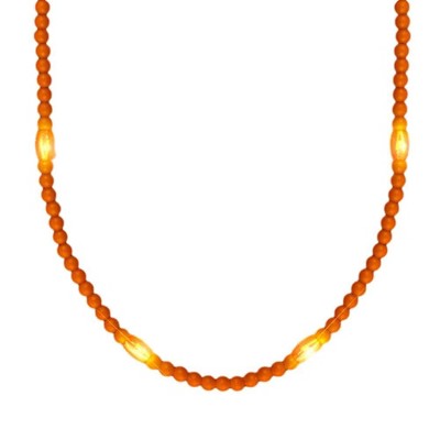 Magic Matt’s Brilliant BlinkysOpaque Round Still Light No Flash Orange Beads