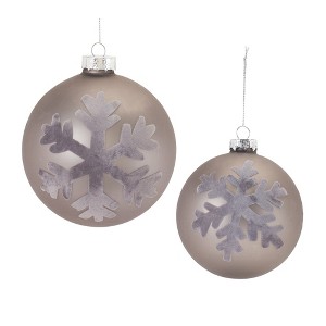 Melrose Snowflake Ball Ornament (Set of 6) - 1 of 4