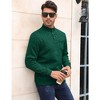 Men's Casual Henley Pullover Sweater Slim Fit Knitted Thermal Fleece Polo Sweatshirt - 4 of 4