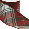 Plaid Pattern Wired Ribbon 4" x 5 Yds. - 3 of 3
