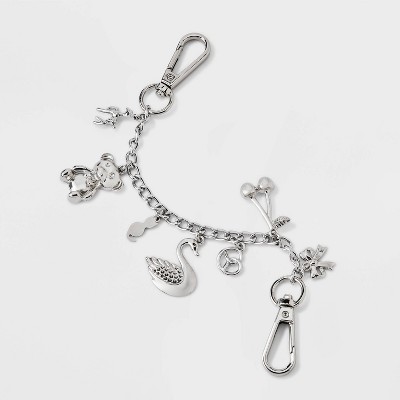 Girls' Charms and Link Chain Bag Charm - art class™ Sliver