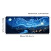 2pc Night Starry Sky Space Galaxy Mouse Pad Gamer Computer Large Mousepad XL Mouse Mat Keyboard Pad Soft Natural Rubber Anti-slip - 4 of 4