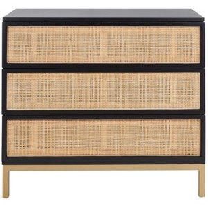 Zadie 3 Drawer Rattan Chest - CHS5004 - Safavieh - 1 of 4