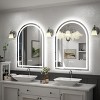 Apmir Super Bright 192 LEDs/m LED Lighted Anti-Fog Tempered Glass Arched Bathroom/Vanity Mirror with ETL & 3-Year Warranty - 3 of 4