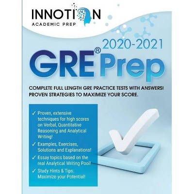 GRE Prep 2020-2021 - by  Innotion Academic Prep (Paperback)