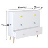 Angel Sar Kids 3-Drawer Dresser, Baby Nightstand Storage Cabinet for Nursery, Toddler Bedroom and Living Room, Children's Chest with Anti-Tip Design - 3 of 4
