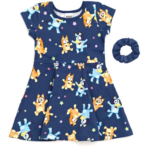 Bluey Dress and Bow Bluey and Friends Dress