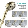 SEVOBAL Shower Faucets, Multi-Function Handheld Shower Head with Five Spray Settings and High Pressure Performance, Gold, 11.22"*8.66"*3.93" - 4 of 4