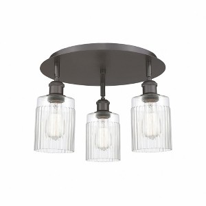 Hadley - 3 Light Flush Mount In Art Deco Style-9.5 Inches Tall and 16.25 Inches Wide - 1 of 1