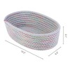 REGALWOVEN Odorless Cotton Rope Handcrafted Compact Multiple Use Open Storage Bins 3 Packs - 3 of 4