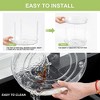 LunaLulinlk Clear Turntable Organizer 2-Tier 360-Degree Rotating Cabinet Lazy Susan Organizers Spinning Spice Containers - 3 of 4