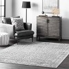 Nuloom Waddell Oriental/Persian 4x6 Area Rug for Living Room Bedroom Dining Room Kitchen, Grey/Black - 2 of 4