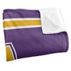 University Of Albany Primary Logo Stripes Silky 50x60 Blanket, 1 Sided - 3 of 4