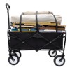 DSVIMOY Collapsible Foldable Wagon Cart, Wagon Grocery Cart for Camping Shopping Sports, Black, 35.04"*21.65"*38.98" - 2 of 4