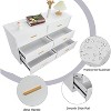 Jojoka 6 Drawer Double Dresser,47" Large Storage Space Organizer Cabinet with Metal Handle for Living Room - 4 of 4