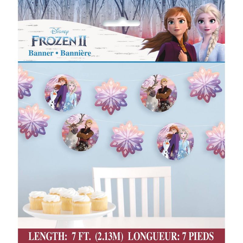 Frozen 2 7&#39; Snowflake Birthday Party Banner, 3 of 4