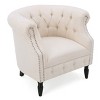 GDFStudio Justus Contemporary Tufted Upholstered Club Chair - 3 of 4