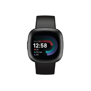 Fitbit Versa 4 Fitness Smartwatch with Daily Readiness, GPS, FB523BKBK-US - Manufacturer Refurbished - 1 of 4