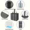 4pc Grocery Shopping Tote Bags - HOMLUX™: Foldable, Reusable - 3 of 4
