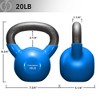 Philosophy Gym Vinyl Coated Cast Iron Kettlebell Weights  - Blue - 4 of 4
