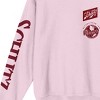 Schlitz Logo Art Crew Neck Long Sleeve Adult Cradle Pink Sweatshirt - 3 of 3