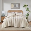 NicBex 3 Pcs Gauze Comforter Set Crinkle Texture Design Bedding Set, Reversible Bedding Comforter Sets, 1 Quilt, 2 Pillow Shams, Machine Washable - 4 of 4