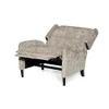 Textured Fabric Pushback Recliner Chair for Adults, CENGHU Accent Chair for Living, Upholstered Armchair, Mid Century Modern Single Sofa Chair - 4 of 4