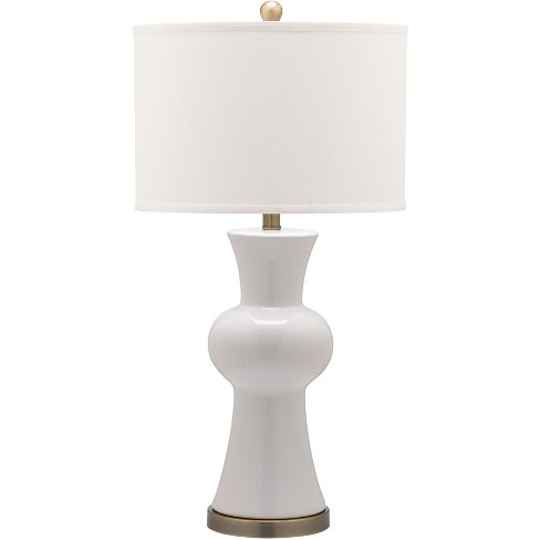 Lola Column Table Lamp - White - Safavieh - image 1 of 4