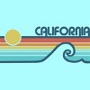 Women's Design By Humans California Retro Sunset By LuckyU Racerback Tank Top - 2 of 3